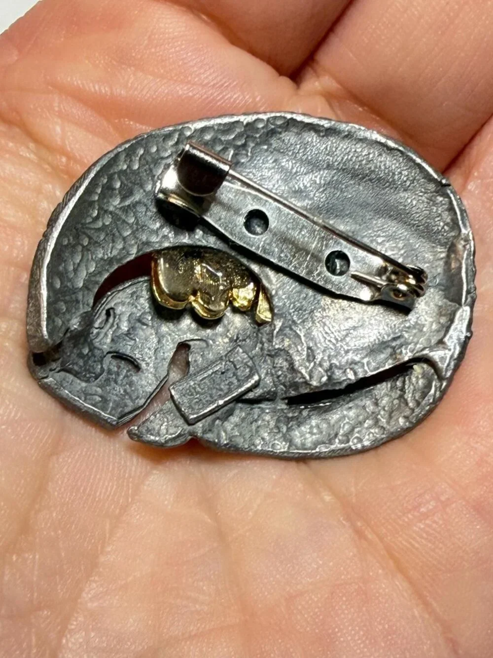 Ultra Craft Cat and Puppy Dog Brooch OOAK Vintage 1.5 inches
